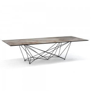 Mesa Gordon Keramik de Cattelan Italia. Mesa de comedor de diseño italiano.