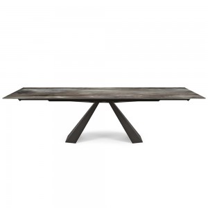Mesa Eliot CrystalArt Drive de Cattelan Italia con diseño moderno y elegante con acabados de lujo.
