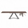 Mesa Eliot Wood Drive de Cattelan Italia. Mesa de salon de diseño moderno.