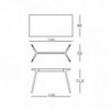 Mesa Baguette Fenix Magis. Mesa de diseño moderno para oficinas y estudios.