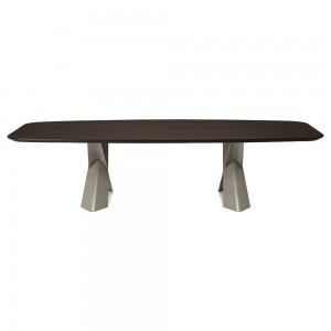 Mesa Mad Max Wood Versión A de Cattelan Italia es una mesa moderna y elegante con acabados de lujo.