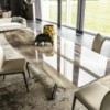 Mesa Planer CrystalArt de Cattelan Italia. Mesa de diseño para salón.
