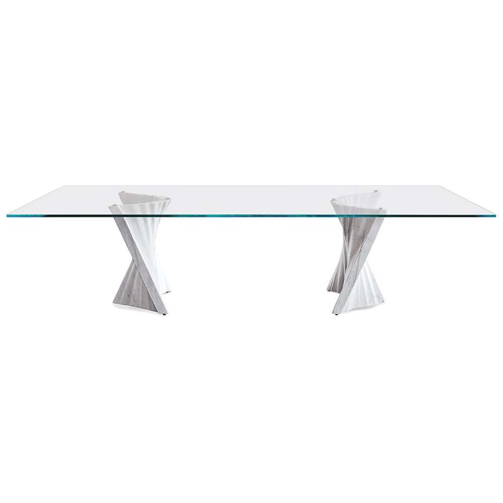 Mesa Plisset de Cattelan Italia. Muebles modernos italianos. Mesas redondas.
