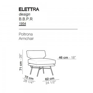 Butaca Elettra de Arflex. Sofás y butacas modernas.