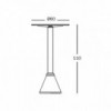 Mesa Alta Table_One Bistrot Redonda de Magis de diseño contemporáneo.