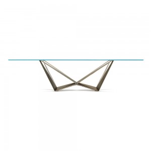 Mesa Skorpio de Cattelan Italia. Muebles modernos italianos. Mesas de cristal.