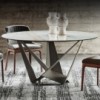 Mesa Skorpio redonda de Cattelan Italia. Mesa de diseño. Mesas redonda.