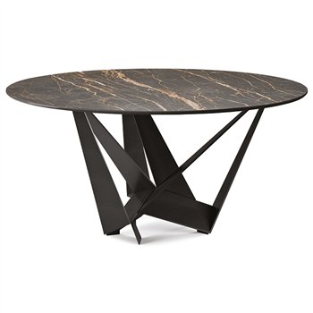 Mesa Skorpio redonda de Cattelan Italia. Mesa de diseño. Mesas redonda.