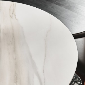Mesa Skorpio redonda de Cattelan Italia. Mesa de diseño. Mesas redonda.