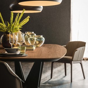 Mesa Skorpio Wood de Cattelan Italia. Muebles modernos italianos.