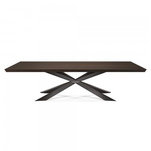 Mesa Spyder wood de Cattelan Italia. Muebles modernos italianos. Mesas de comedor.