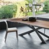 Mesa Spyder wood de Cattelan Italia. Muebles modernos italianos. Mesas de comedor.