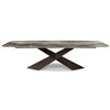 Mesa Tyron CrystalArt de Cattelan Italia. Mesa de cristal para comedor.