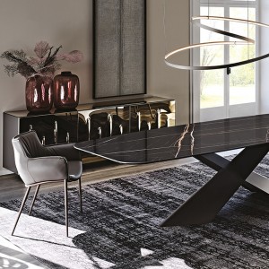 Mesa Tyron Keramik de Cattelan Italia. Mesas de comedor de diseño italiano.