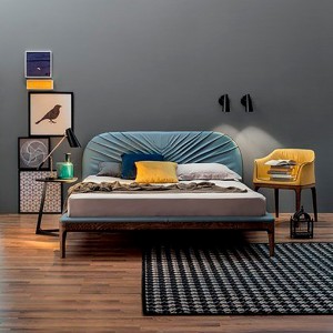 Cama Michelangelo de Tonin casa. Muebles modernos de hogar.
