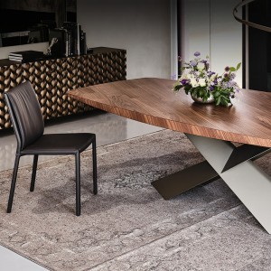 Mesa Tyron Wood de Cattelan Italia. Mesas de madera. Mesas de comedor.