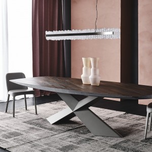 Mesa Tyron Wood de Cattelan Italia. Mesas de madera. Mesas de comedor.