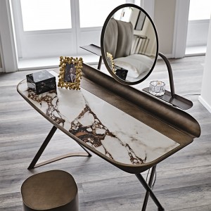 Tocador Cocoon Trousse Keramik de Cattelan Italia. Tocador de maquillaje moderno.