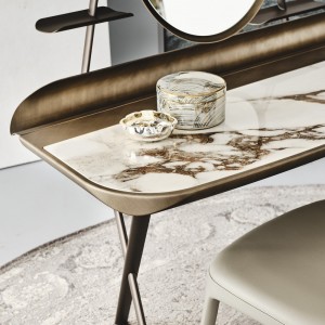 Tocador Cocoon Trousse Keramik de Cattelan Italia. Tocador de maquillaje moderno.