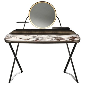 Tocador Cocoon Trousse Keramik de Cattelan Italia. Tocador de maquillaje moderno.