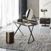 Tocador Cocoon Trousse Leather de Cattelan Italia. Tocador moderno para dormitorio.