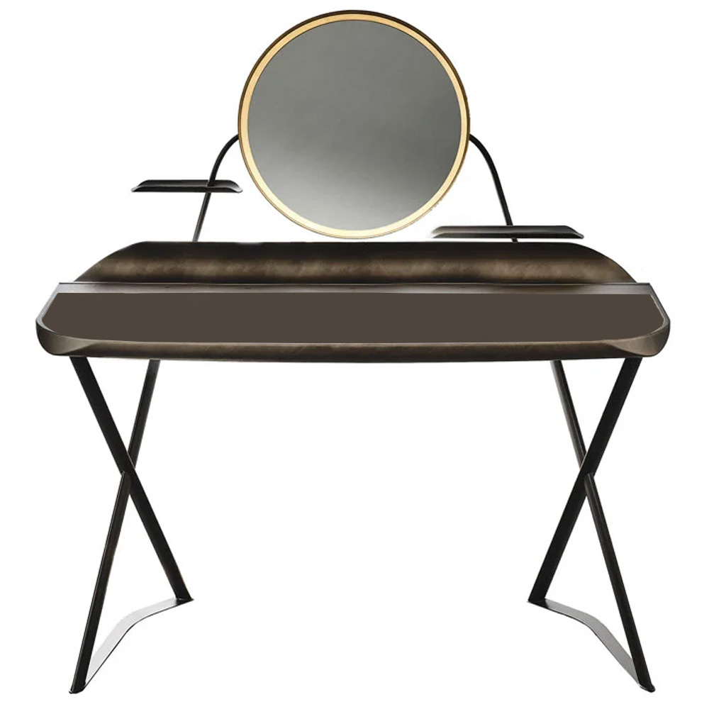 Tocador Cocoon Trousse Leather de Cattelan Italia. Tocador moderno para dormitorio.