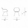 Silla Captain's Patín Extremis. Silla diseño moderno ideal para exterior.