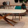 Mesa Blade Redondeada de Tonin casa. Muebles modernos de hogar.