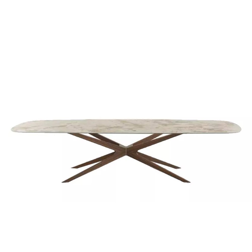 Mesa Blade Redondeada de Tonin casa. Muebles modernos de hogar.