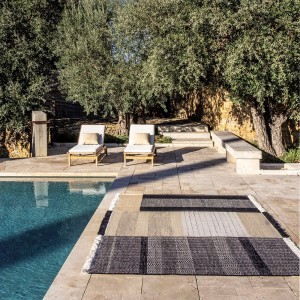Alfombra Tres Outdoor Negro