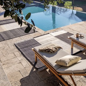 Alfombra Tres Outdoor Negro