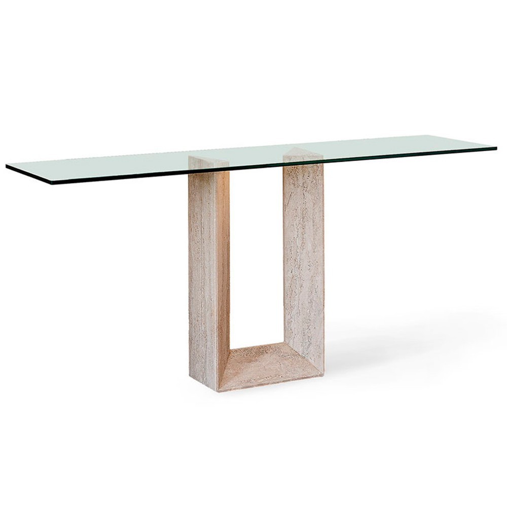 Cónsola Diapason de Cattelan Italia. Consola de diseño moderno en mármol.