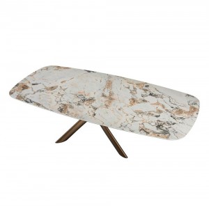 Mesa Style Redondeada Fija de Tonin casa. Muebles modernos de hogar.