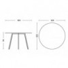 Mesa de comedor Loop Stand Round Oferta de Hay con un diseño elegante y moderno.