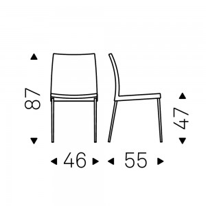Silla Anna Italia de Cattelan. Sillas diseño. Sillas modernas de comedor.