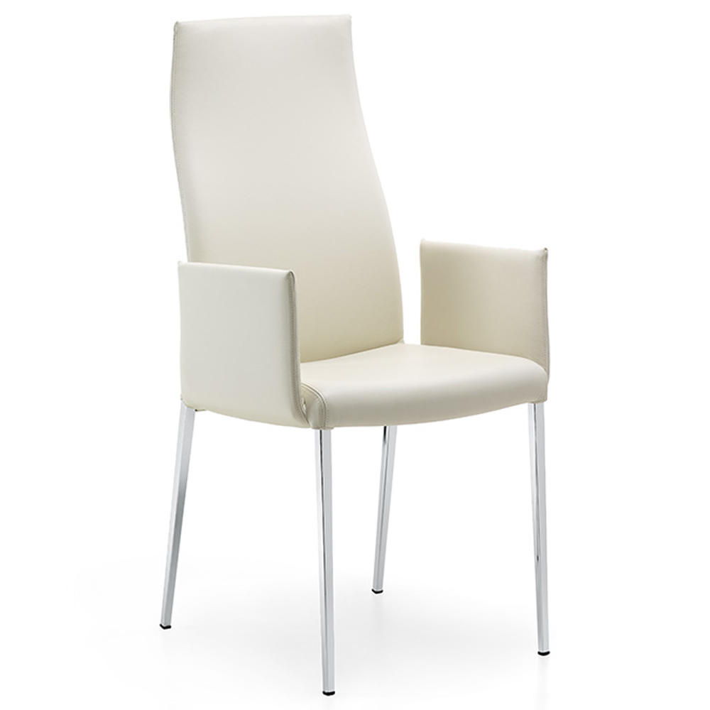 Silla Anna alta brazos de Cattelan. Sillas diseño. Sillas con respaldo alto.