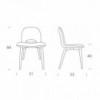 Silla Beetle Madera de Tonin casa. Muebles modernos de hogar.