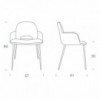 Sillón Beetle Metal de Tonin casa. Muebles modernos de hogar.