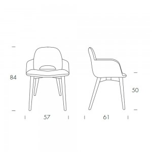 Sillón Beetle Madera de Tonin casa. Muebles modernos de hogar.