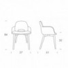 Sillón Beetle Madera de Tonin casa. Muebles modernos de hogar.