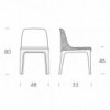 Silla Gilda Élite de Tonin casa. Muebles modernos de hogar.