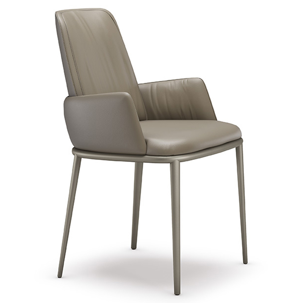 Silla Belinda ML brazos de Cattelan Italia. Silla de madera para comedor.