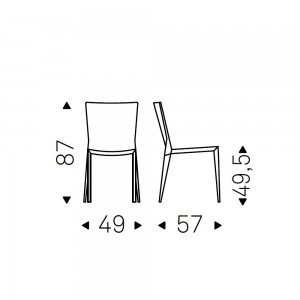 Silla Beverly Italia de Cattelan. Sillas diseño. Sillas de comedor modernas.