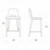Taburete Beetle Madera de Tonin casa. Muebles modernos de hogar.