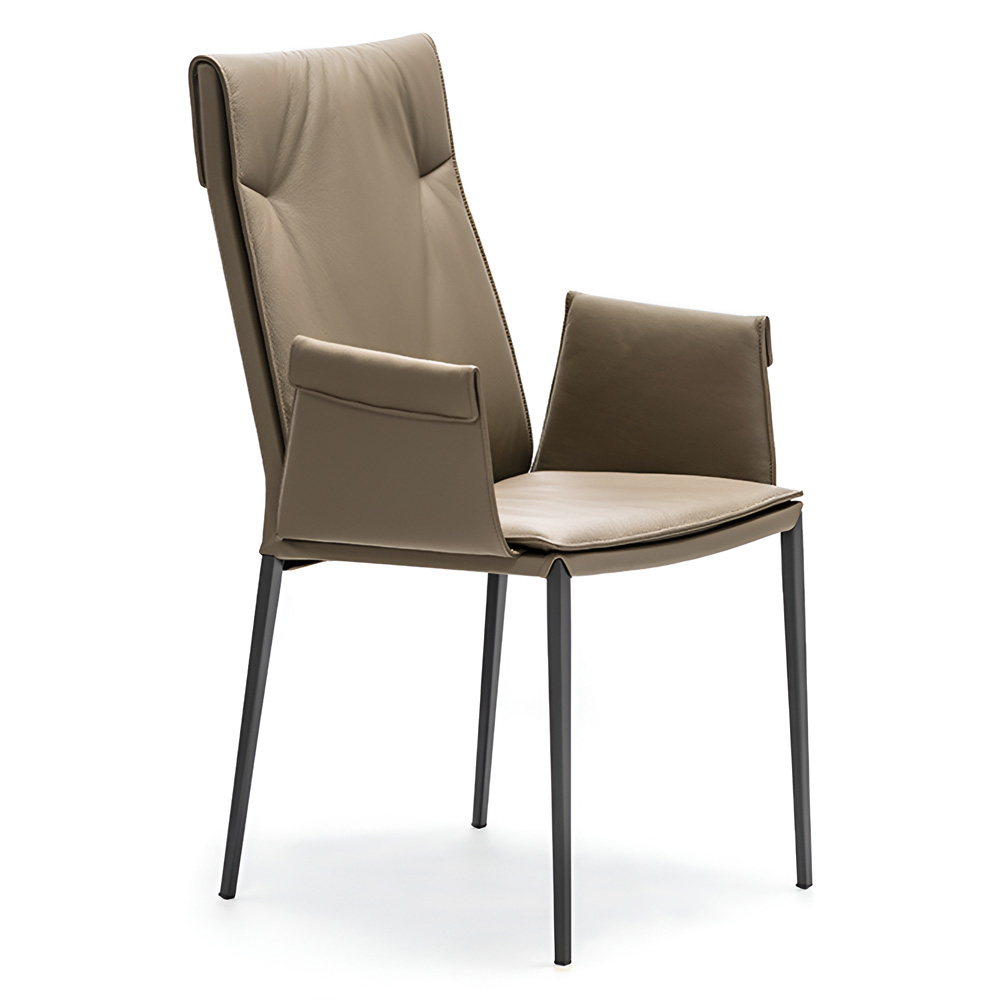 Silla Isabel ML Alta Brazosde Cattelan Italia. Sillas  de diseño moderno.