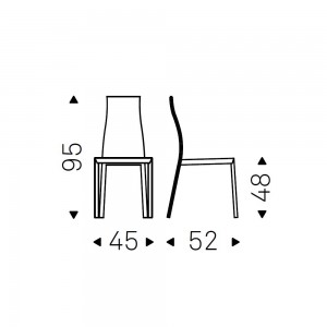 Silla Kaori Italia de Cattelan. Sillas diseño. Sillas tapizadas modernas.