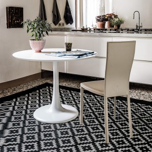 Silla Kay de Cattelan Italia. Silla de comedor tapizada. Sillas modernas.