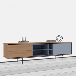 Mueble televisión para salón moderno Aura 1 de Treku.