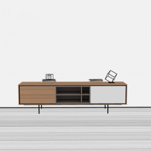 Mueble televisión para salón moderno Aura 1 de Treku.