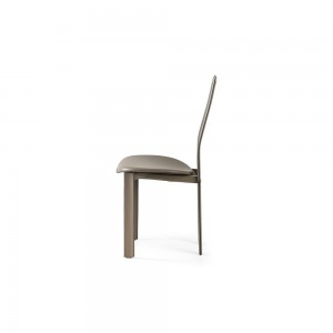 Silla Lara de Cattelan Italia. Sillas tapizada en cuero. Sillas de diseño.
